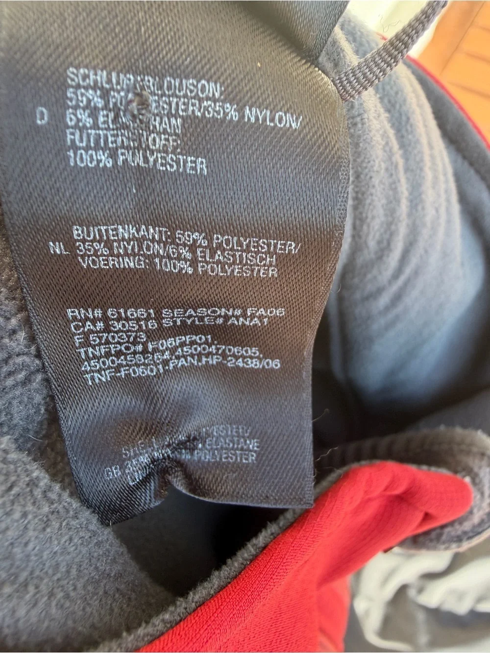 The North Face Red Apex Zip-Up Nylon Jacket